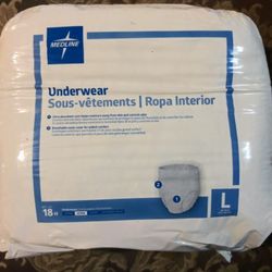 Medline Underwear Large Ultra - Bag Of 18