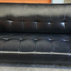 Leather Futon Couch Bed FREE DELIVERY 