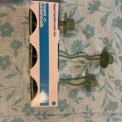 Green Taper Candle Holder