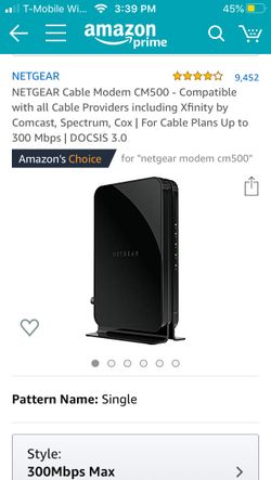 Netgear cm 500 router