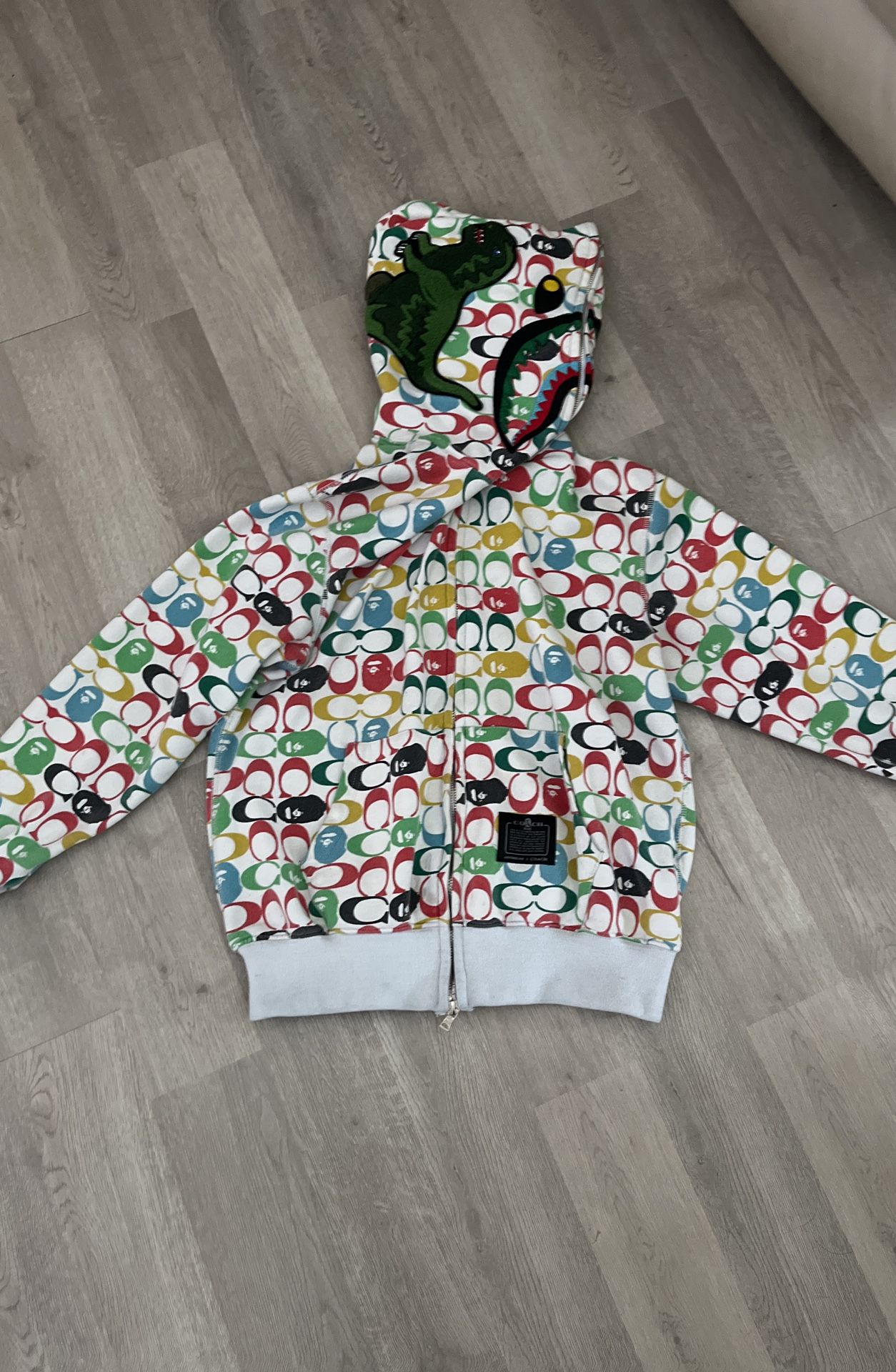 Coach X Bape Hoodie Large