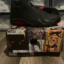 AIR JORDAN 14 RETRO BLACK ANTHRACITE SZ 10.5 AMAZING CONDITION!!