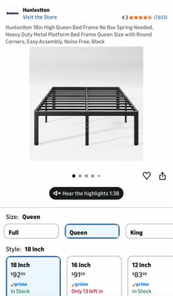 MOVING SALE! Queen bed frame