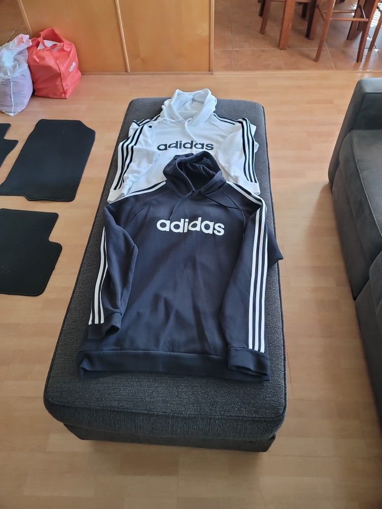 Adidas Hoodies, New,  Black or White, $20 Each