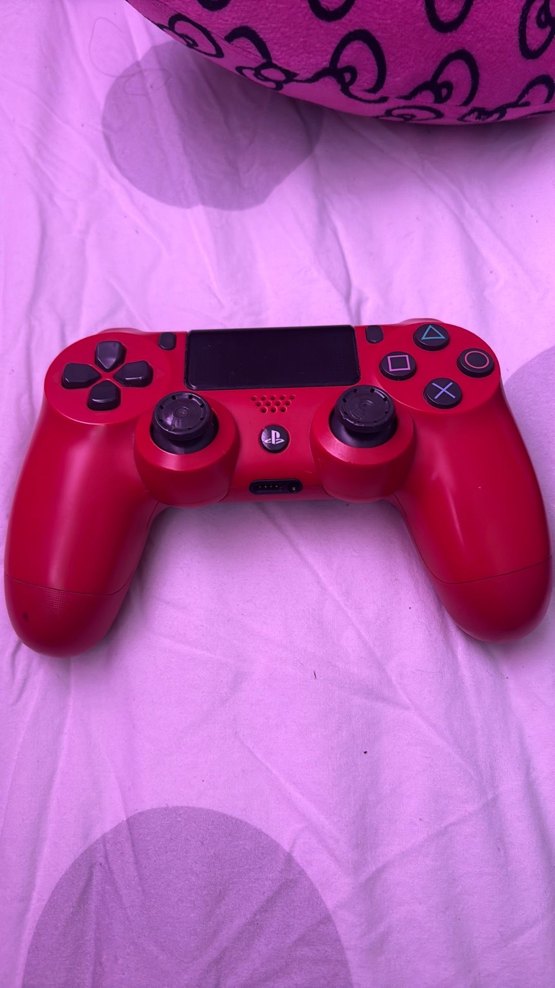 Red ps4 controller