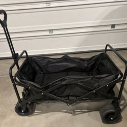 Black collapsible wagon cart 