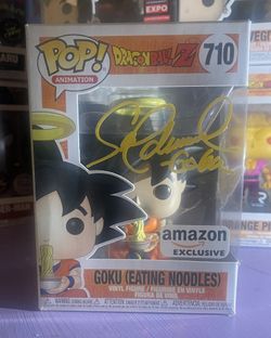 Dragon Ball Z #710 Goku Signed Funko Pop