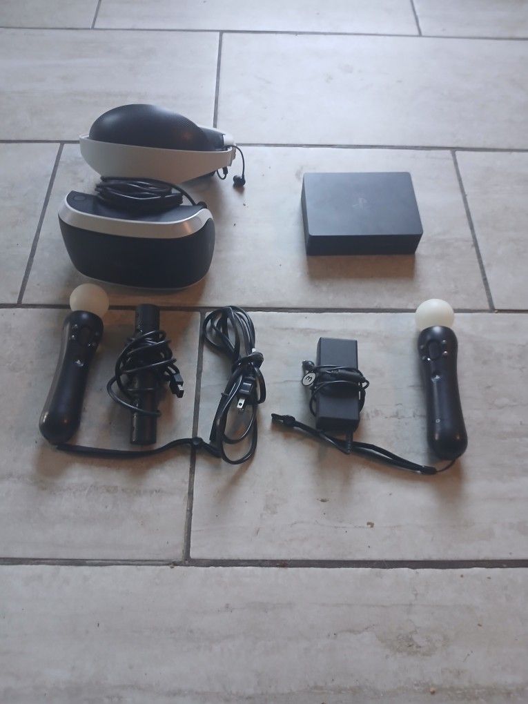 Pre-Owned PlayStation VR (PSVR1) Headset – Complete with Cords (No HDMI or Micro-USB)