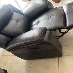 3 Piece Leather Recliner Set