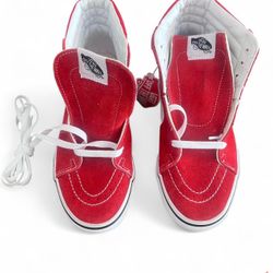 Red High Top Vans New Men’s 5