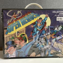 Vintage 1989 Toy Biz DC Super Heroes Carrying Case 