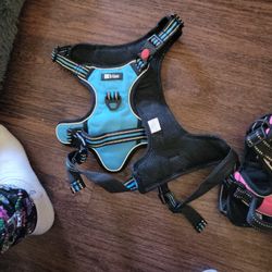 NO PULL DOG CHEST HARNESS HEAVY DUTY BLUE MUST GO