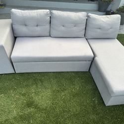 light grey sectional sofa