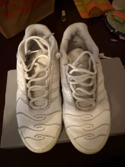 All white Air Maxes