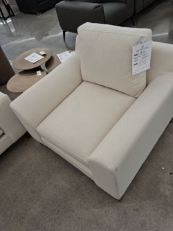 GORGEOUS RECYLED CREAM FABRIC SOFA, LOVE, AND CHAIR SET 3 Pcs