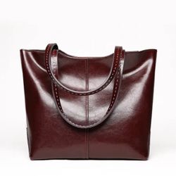 Genuine Leather Ladies Shoulder Bags Big Women Leather Handbags Female Totes Hand Bags Designer  Bag