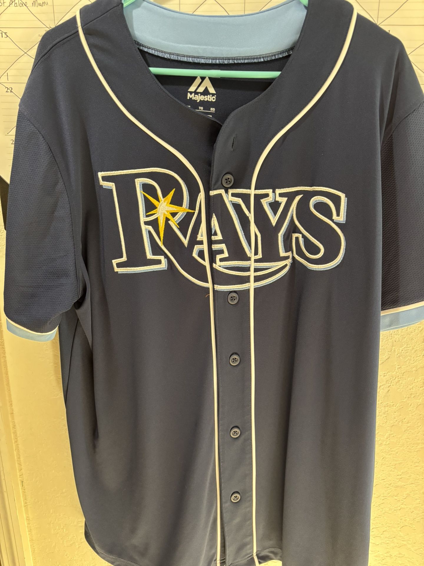 Tampa Bay Rays Jersey No Name XL