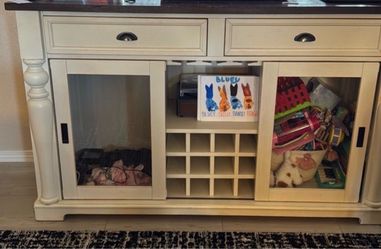 FarmHouse style bar with Wine Storage