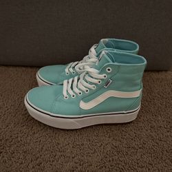 Vans Sk8-Hi Tapered Stacked Platform Tiffany Blue Sneakers Women Size 7.5