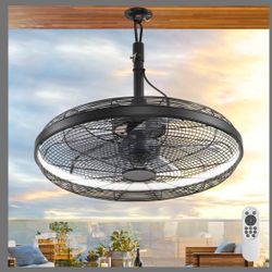 Several Types Outdoor Plugin Fans With Lights 