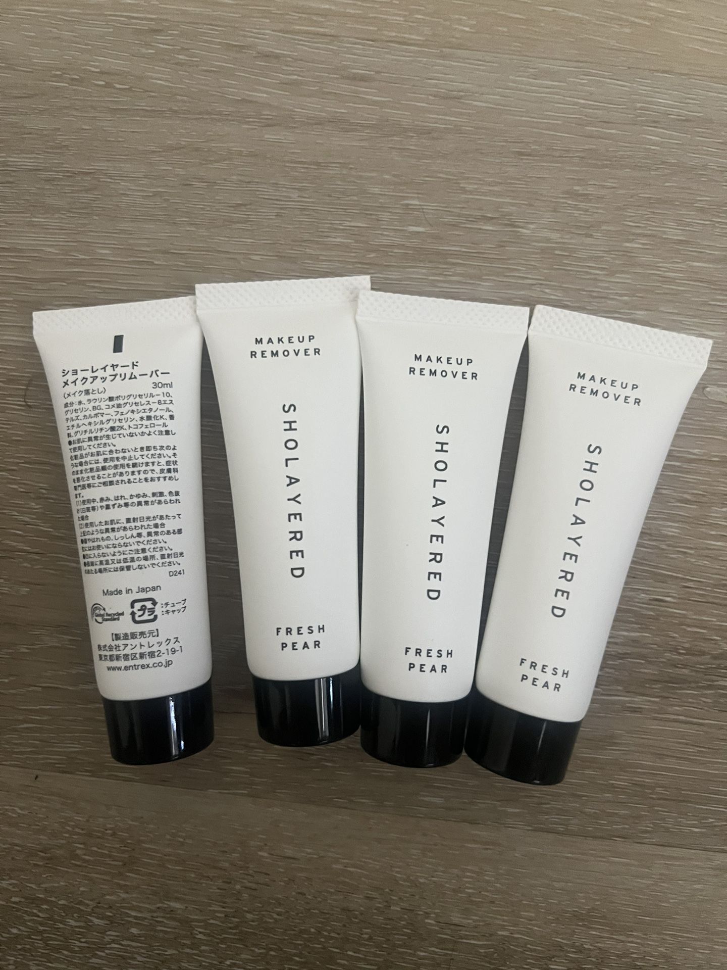 sholayered fresh pear makeup remover lot of 4