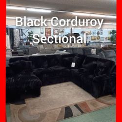 🚨 Black Sectional 