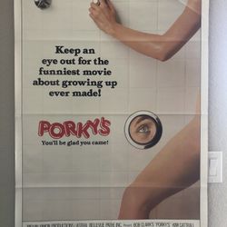 Original PORKY’S 1982 Poster Litho USA 27”x 40”