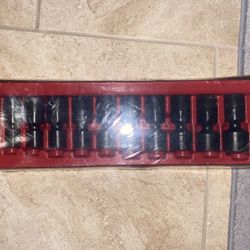 12 pc 1/2" Drive 6-Point SAE Flank Drive