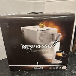 Nespresso Lattissima One Original Espresso Machine with Milk Frother by De'Longhi, Silky White