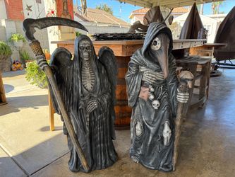 Halloween Dr plague and Santa Muerte