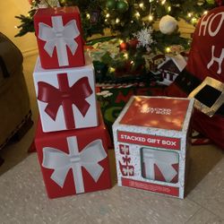 Plastic Gift Box Decorations 