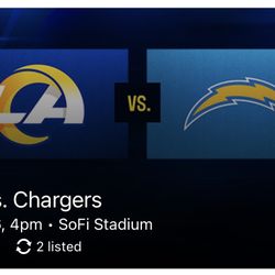 (2) Rams vs. Chargers - Section 305 - Aisle Seats