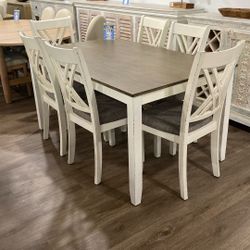 7PC DINNING SET ON SALE NOW DINNING TABLE 6 DINNING CHAIRS !!!*** 