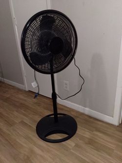 Black Lasko Pedestal Standing Fan