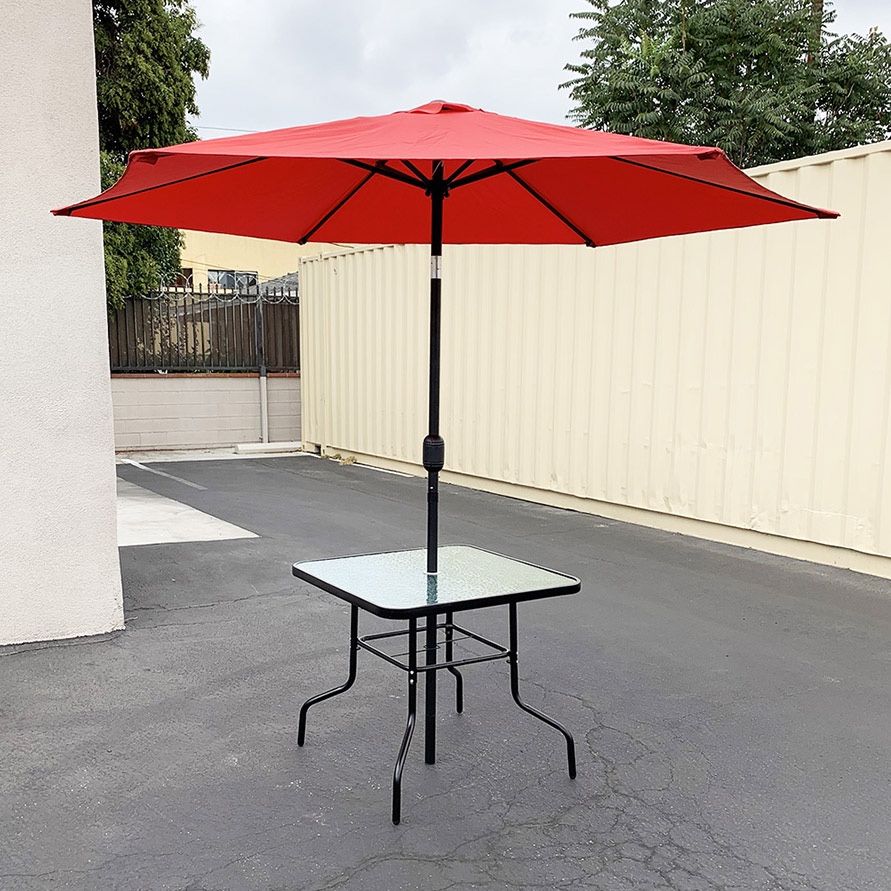 (New) $75 Outdoor 2 Piece Set (32x32” Dining Table and 10ft Patio Umbrella),All Products : American Fashion Style Bags On Sale