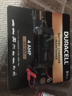 Duracell battery charger and Maintainer. BRAND NEW. In sealed box. 3 years warranty. $39. Sammy {contact info removed}