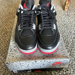 Air Jordan 4 Retro 'Bred Reimagined' Size 10