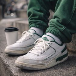 Jordan Air Jordan 2/3 Pine Green Men’s Size 9 White Green Sneakers FD0383-103