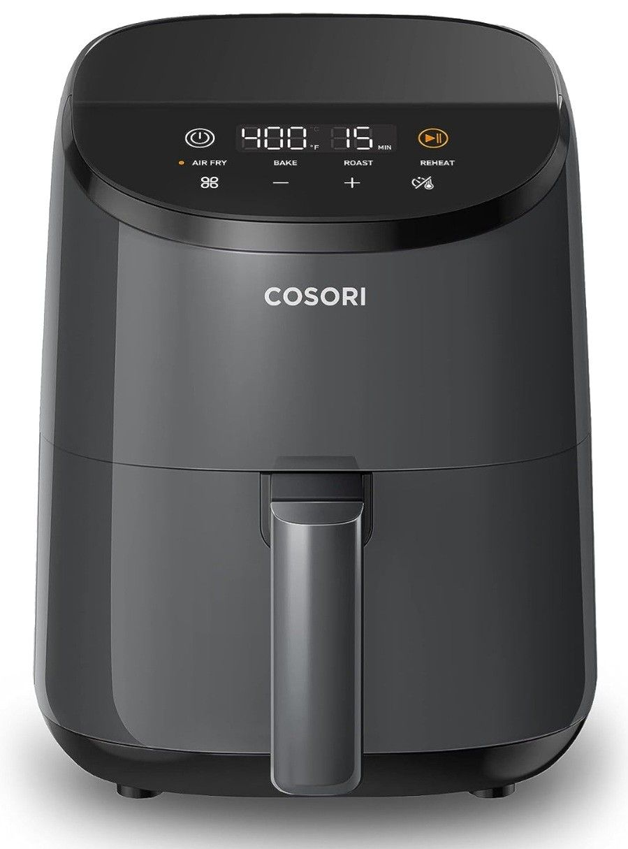 Cosori Mini Air Fryer 2.1 Qt, 4-in-1 Small Airfryer, Bake, Roast, Reheat, Space-saving & Low-noise, Nonstick and Dishwasher Safe Basket, 30 In-App Rec