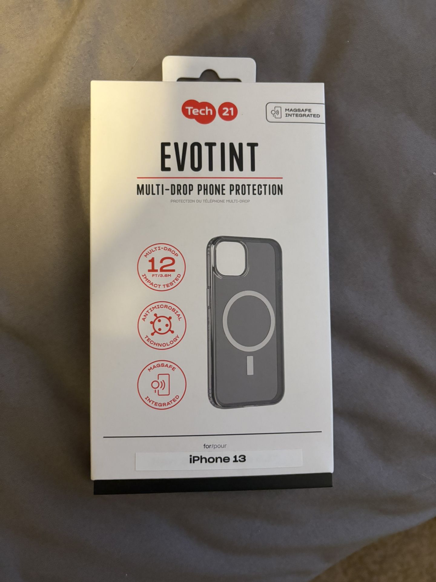 Tech21 iPhone case - works on iPhone 13, iPhone14, and iPhone 16e.