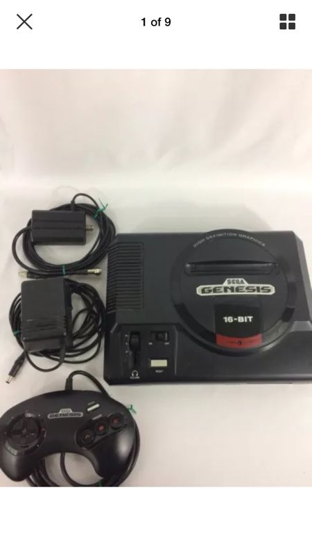 Sega Genesis launch Console. With all cables and controller