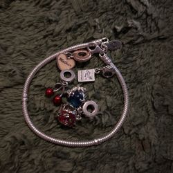 Authentic Pandora Bracelet And Charms
