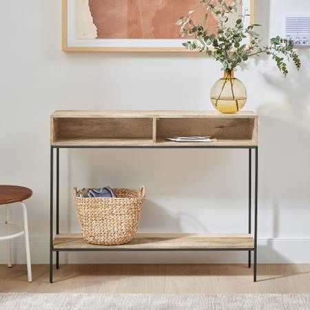 West Elm - Industrial Storage Open Skinny Console, Raw Mango (42”)