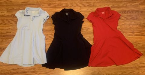  Children’s Place  3 Uniform  Dresses Size M 7/8