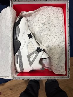 Jordan 4 white cement