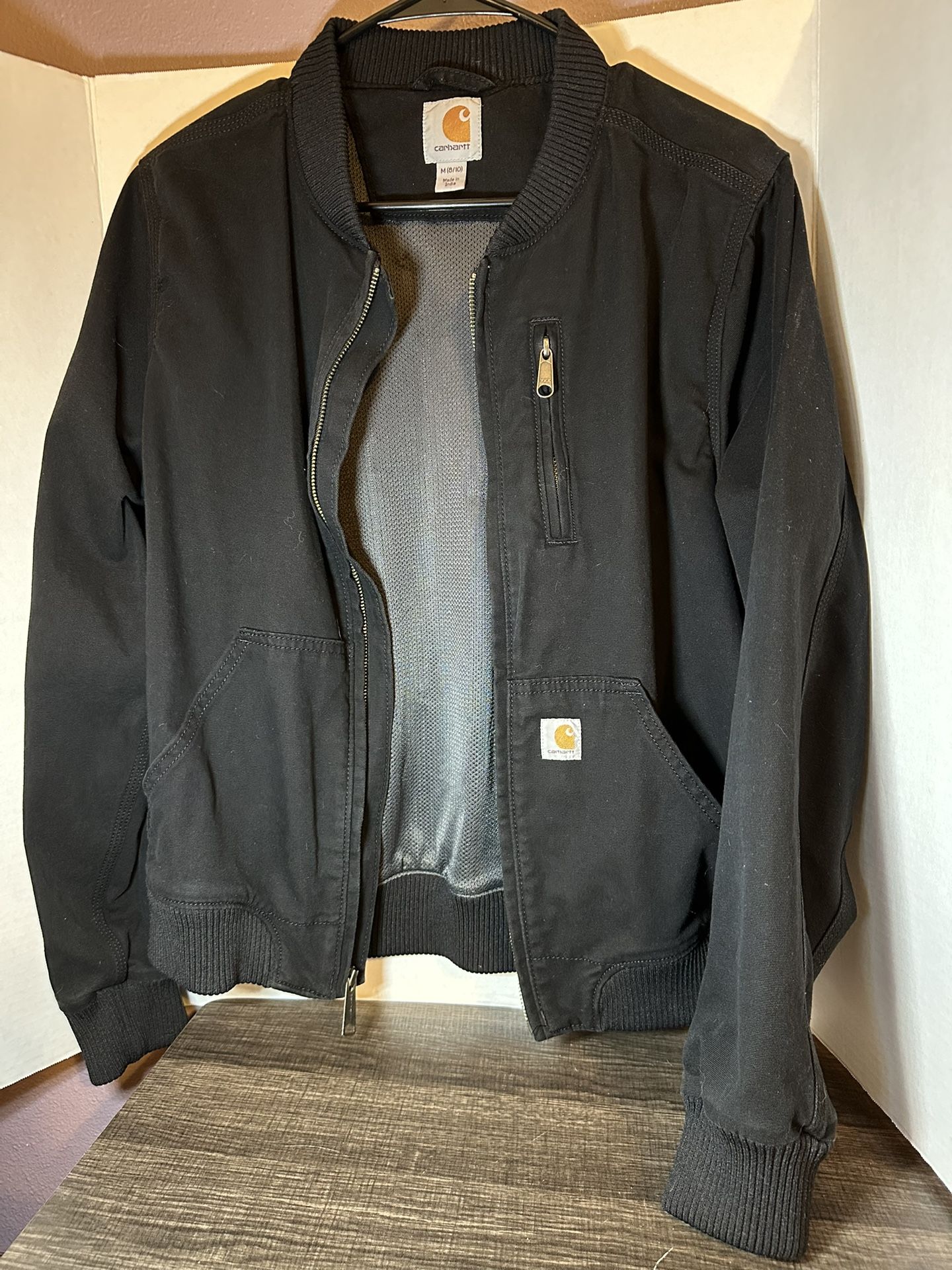 Carhartt Women’s Medium 8/10 Bomber Jacket Relaxed Fit Rugged Flex