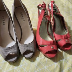 G U E High Heeled Shoes GELES VERY GOOD CONDITION NEW  10 Size