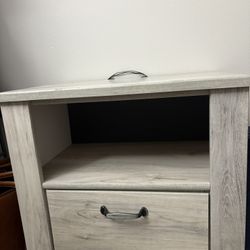 Night Stand With Plug In Attached