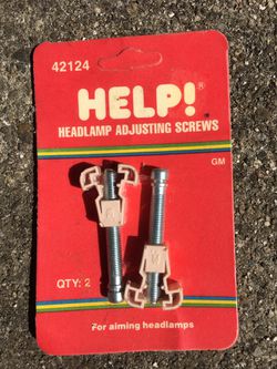 General Motors headlamp adjusting screws