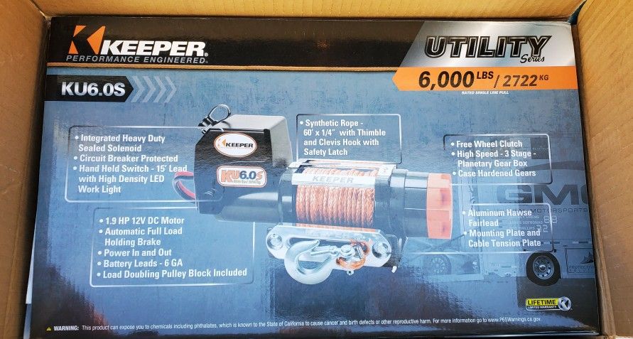 Winch 6000 lbs.